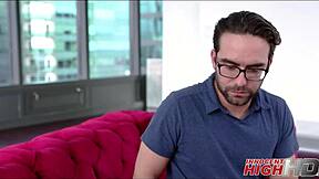 Athena Faris as hot blonde teen 18+ has sex with nerdy guy in uniform before prom