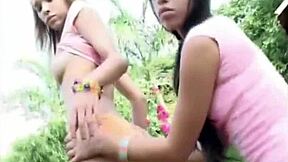 Selina 18 Licks And Rubs Friend's Pussy