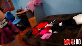 Leslie Fox, the French pornstar, gets her ass fucked deep in anal while wearing a skirt