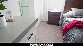 povmama - can't resist banging my horny stepmom in bedroom