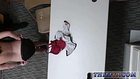 Mexican teen tied up and standing still under border patrol scrutiny