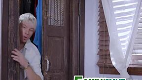 teen scout shows off her hoe talents to the family.