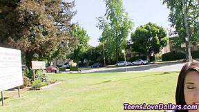 Real Amateur Rides Cock Outdoor