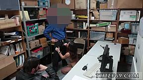 police suspect caught stealing on camera