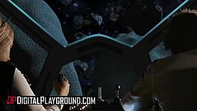 Robby Echo and Athena Palomino in Curvy Blonde Double Penetration Parody