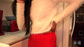 asian fitness babe shows tight pussy in leggings during yoga compilation