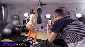 Perfect Influencer Rika Fane Experiences Intense Orgasm Fucking and Sucking in Gym