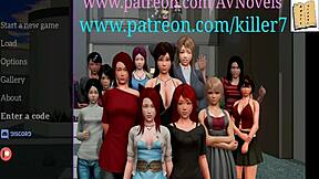 What's happening in My New Family 41 with this redhead?