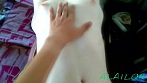 Small Slut Step Sister's Anal Fuck Ends with Cum on Tits