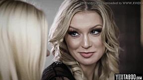 this petite teen gets a special stepdaddy interview with blowjob and threesome