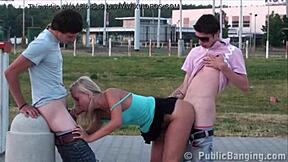 uh, public gangbang with cute blonde teen, so wild y’know!