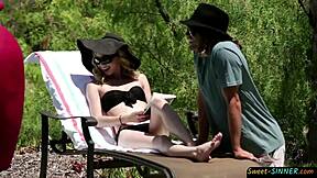 tight teen with hot pussy seduces stepdad in steamy storyline scene. a taboo roleplay unfolds.