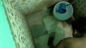 Indian Girl Tabassum Strips Naked in Bathroom Scene