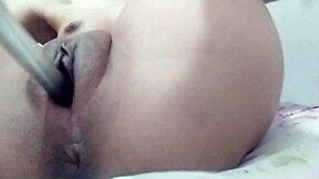 solo babe cums hard in closeup masturbation 😍