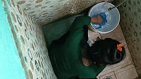 Indian Girl Tabassum Strips Naked in Bathroom Scene