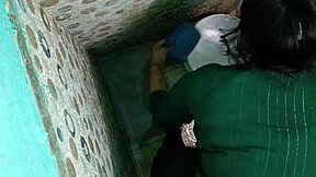 Indian Girl Tabassum Strips Naked in Bathroom Scene