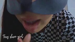 I use a dildo to give myself pleasure as a young nymphomaniac.