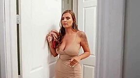 milf caught a young 18+ guy going through her dirty panties, what an emotional moment