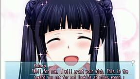 in the hentai majikoi s kokoro h6, a teen gives a blowjob outdoors in public, leading to a cumshot