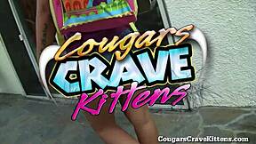 Married milf seduces hot latin teen girl 😍