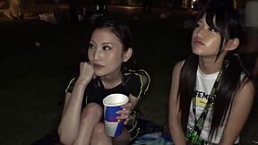 Japanese College Girls Picked Up For Orgy