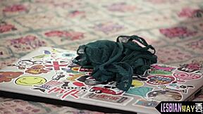 Gorgeous teen girlfriend spends time with cute babe