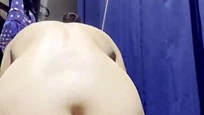 hidden camera catches latina in dressing room surprise