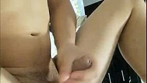 i give my friend the best blowjob ever, licking his ass and rimming him deeply in this pov amateur video with colombian teen.