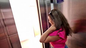 Latina Sucks Big Cock at Home