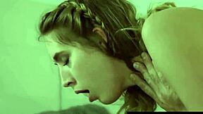 Horny stepbrother seduces little stepsister in kitchen then deflowers her in bed rough blowjob fantasy