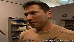 Short hair blonde jasmine jolie gets drilled by construction boss