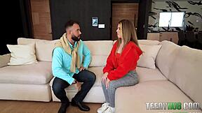 Is This Petite Teen Sitter Lucky Enough To Get Pounded By Anne?