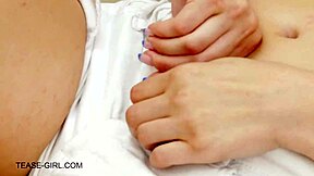 Wow, super cute teen 18+ is insanely horny during this hot massage!