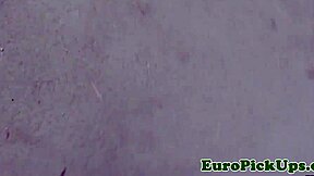Euro girl fucks cock for cash.