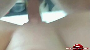 I took dick and cum on my ass in lingerie