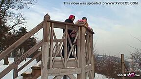 real czech teen 18+ no condom outdoor sex