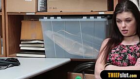 Skinny Anastasia Rose Gets Punish Fucked Hard by a Ruthless Mall Cop