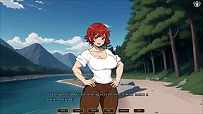 Hey, wanna see risky doggystyle in Tomboy Love hentai game ep 5 outdoors?