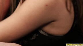 Sluts sharing blowjob on cock!