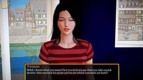 My new family episode with redhead and brunette.