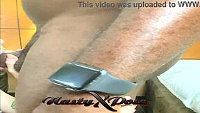 skinny petite whore, suck that black cock in interracial blowjob slut