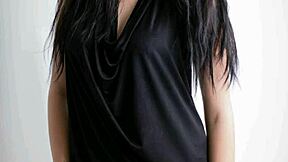 Slutty teen 18+ participates in a photoshoot with an old man