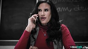 Does Tutor Ricky Want Sophia's Virginity? He Fucks Her Ass Anyway!