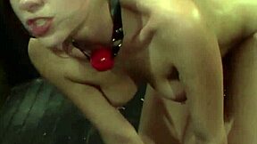 Teen 18+ Slut Gags on Cock