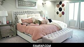 Guy Bangs Stepmom While Licking Stepsis - FamFap