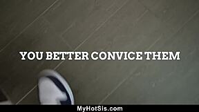 Busty cutie Sofi Ryan seduces stepbro with big tits for his vote on MyHotSis.