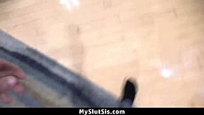 Stepbrother Catches Young Stepsisters In Girl-On-Girl Action