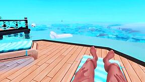 Perverted mermaid did a deep throat blowjob for a huge bbc pov sims 4 anime hentai cosplay