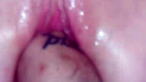 Blonde teen gets her pussy fucked hard in detailed scene.