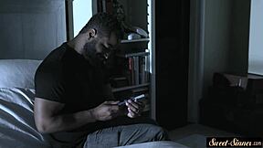 Seductive stepteen craves black cock in shower